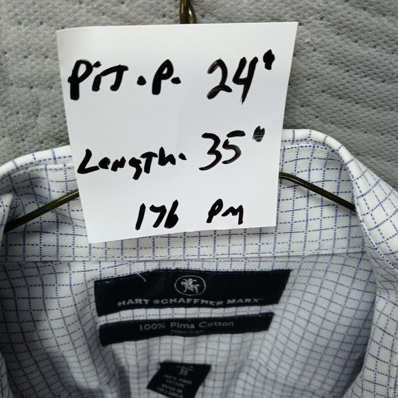 Hart Scaffner & Marx men's long sleeve button fron - Picture 5 of 5